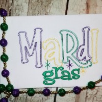 Mardi Gras Machine Embroidery Design